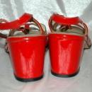 Red Leather & See Through Sling Back Mules Selby Fifth Avenue / Heal Sandals