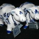 Dutch Delfts Blue Hand Painted Cow Salt Pepper Shaker with Tags original Bo -Kado