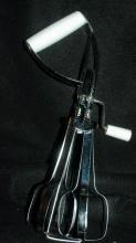 Vintage Hand Egg Beater Mixer with White Handles