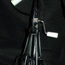 Vintage Hand Egg Beater Mixer with White Handles