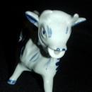Hand Painted Delfts Blue Cow Creamer Porcelain