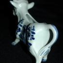 Hand Painted Delfts Blue Cow Creamer Porcelain