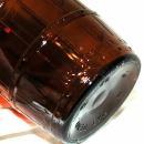 Schmidt - Brewing Company Vintage Amber Glass Barrel Shape Beer Bottle , Wide Mouth