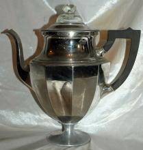 Antique Coffee STove Top Pedestal Percolator Landers, Frary & Clark Percolator Universal #789
