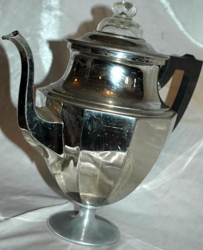 Antique Coffee STove Top Pedestal Percolator Landers, Frary & Clark Percolator Universal #789