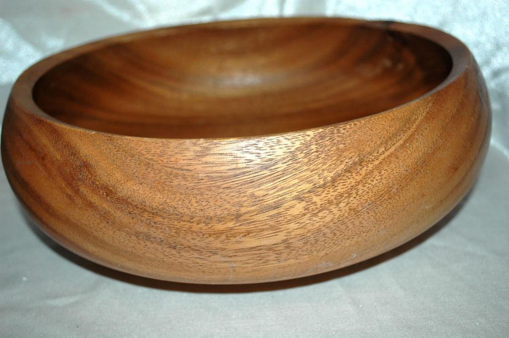 Hawaiian Kamani Wood Turned Salad Bowl 5 pc set
