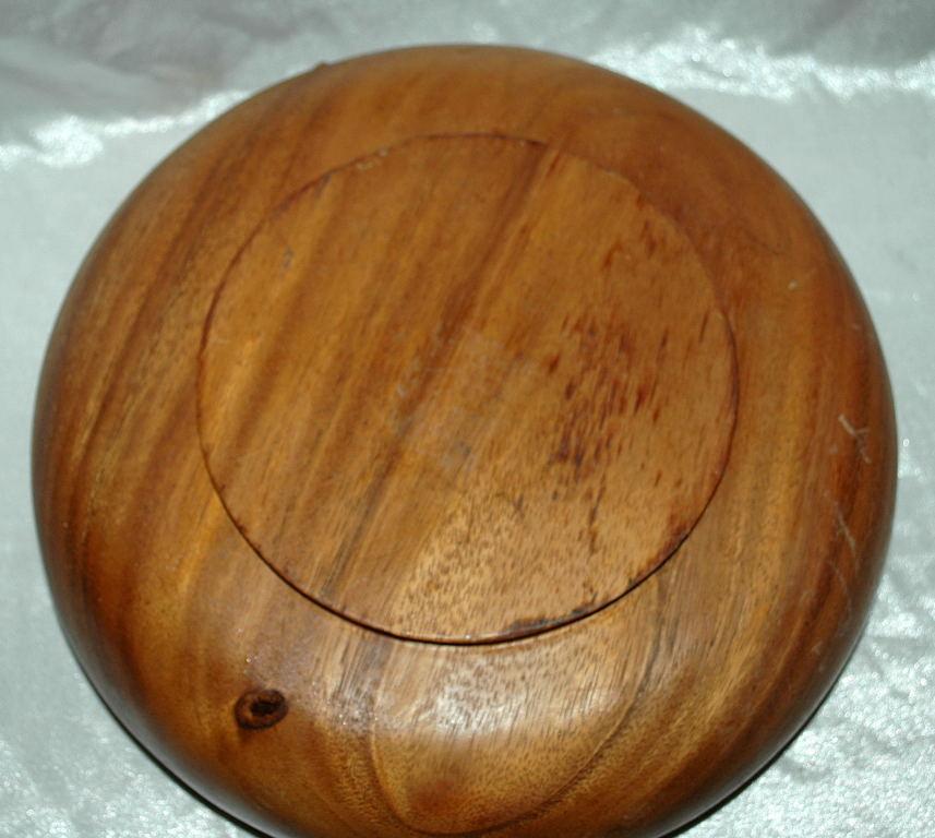Hawaiian Kamani Wood Turned Salad Bowl 5 pc set