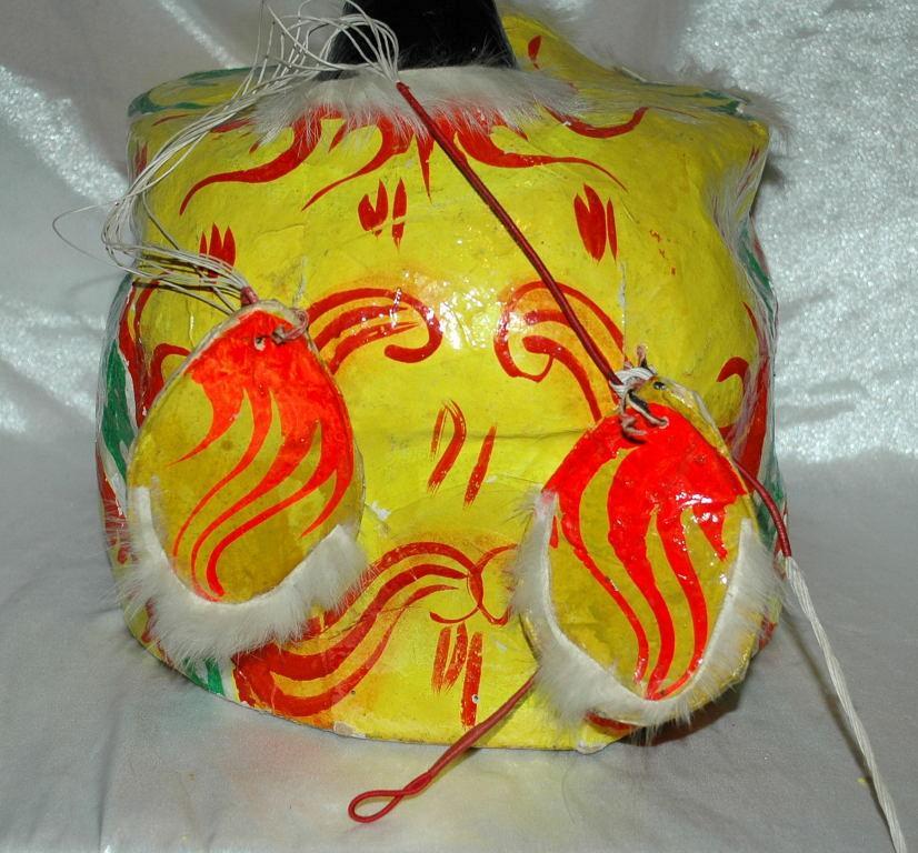 Chinese Dragon Head Mask of Papier Mache
