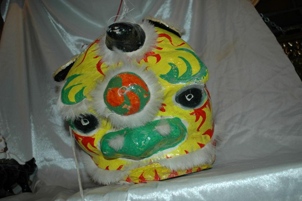 Chinese Dragon Head Mask of Papier Mache