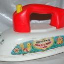 Vintage Fisher Price Musical Push Pull Toy Iron from the 1960's