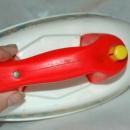 Vintage Fisher Price Musical Push Pull Toy Iron from the 1960's