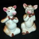 Cow Salt Pepper Shakers Vintage Japan