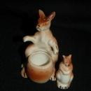 kangaroo salt pepper shaker with baby Joey