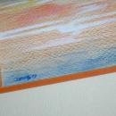 Sunset Watercolor Painting Signed Shively ' 73 ( George Shively)