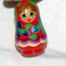 Hand Painted MATROJKA Doll Key Chain Free Shipping