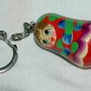 Hand Painted MATROJKA Doll Key Chain Free Shipping