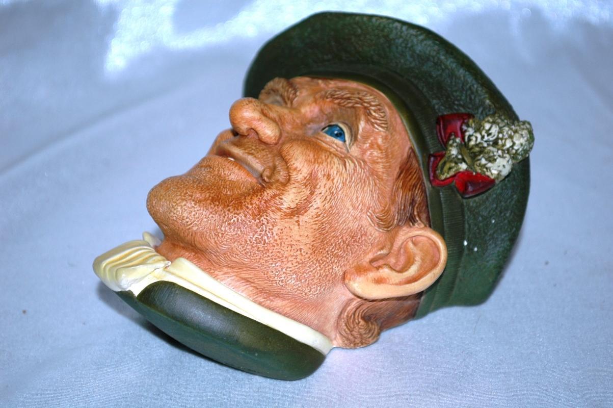 BOSSONS Chalk ware Character Head from ENGLAND JOCK