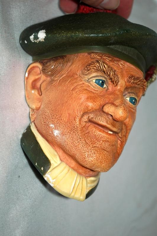 BOSSONS Chalk ware Character Head from ENGLAND JOCK