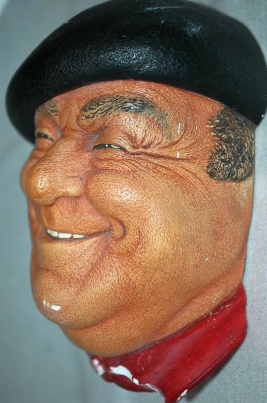 Peirre BOSSONS Chalk ware Character Head from ENGLAND