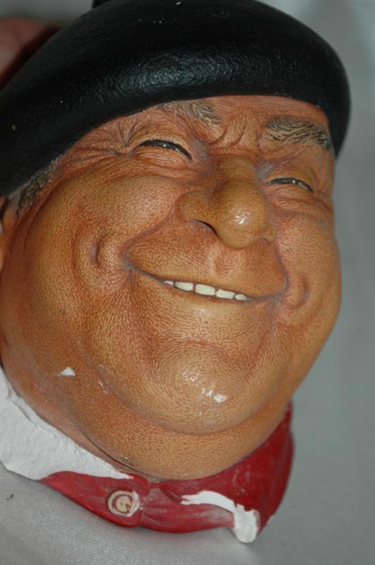 Peirre BOSSONS Chalk ware Character Head from ENGLAND