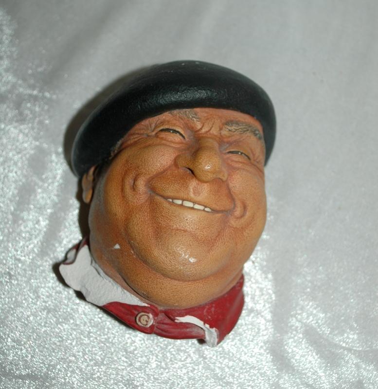 Peirre BOSSONS Chalk ware Character Head from ENGLAND