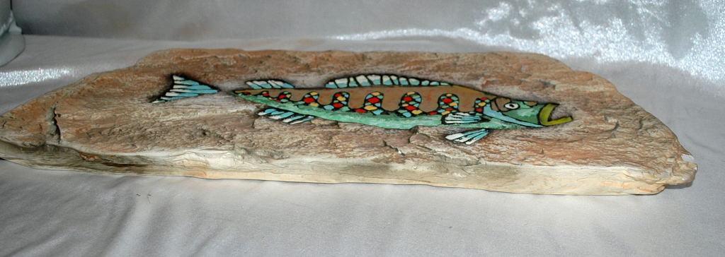Hagen Renaker Pottery Mid Century Fish Wall Plaque