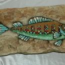 Hagen Renaker Pottery Mid Century Fish Wall Plaque