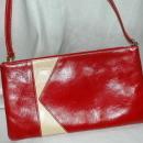 Kate Spade Red White Leather Purse - Vintage
