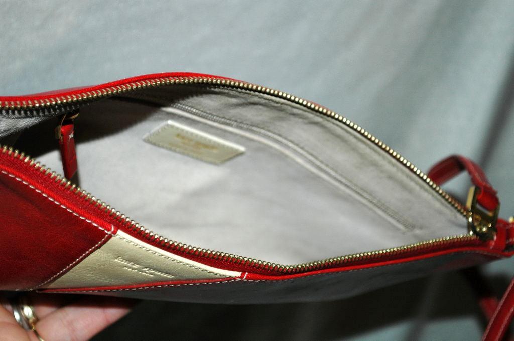 Kate Spade Red White Leather Purse - Vintage