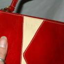 Kate Spade Red White Leather Purse - Vintage