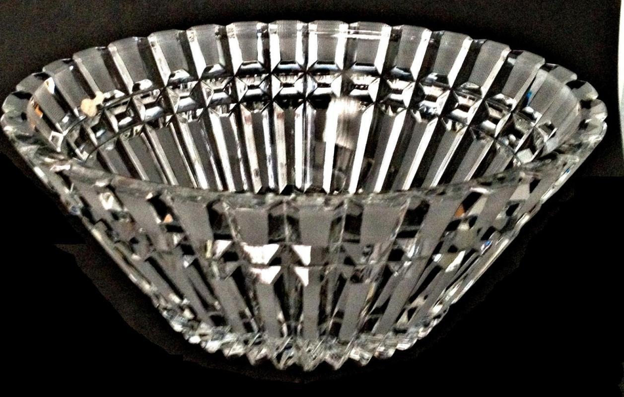 USSR Large, over 24% Lead Crystal Oval Bowl