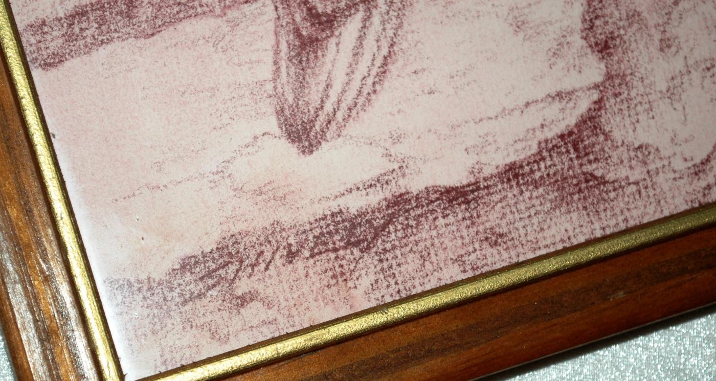Monotone Painting or Drawing of Hawk signed Shively ( George Shively)
