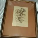 Monotone Drawing Squirrel signed Shively ( George Shively)