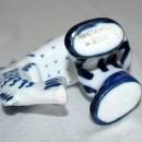 GZHEL Russian Blue USSR White Porcelain Man with Pike Fish
