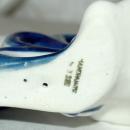 GZHEL USSR Russian Blue White Porcelain Running Man with Rooster Old Russian Folk Tale