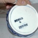 MEXICAN TALAVERA TEQUILA & SALT SHOT SET lead free