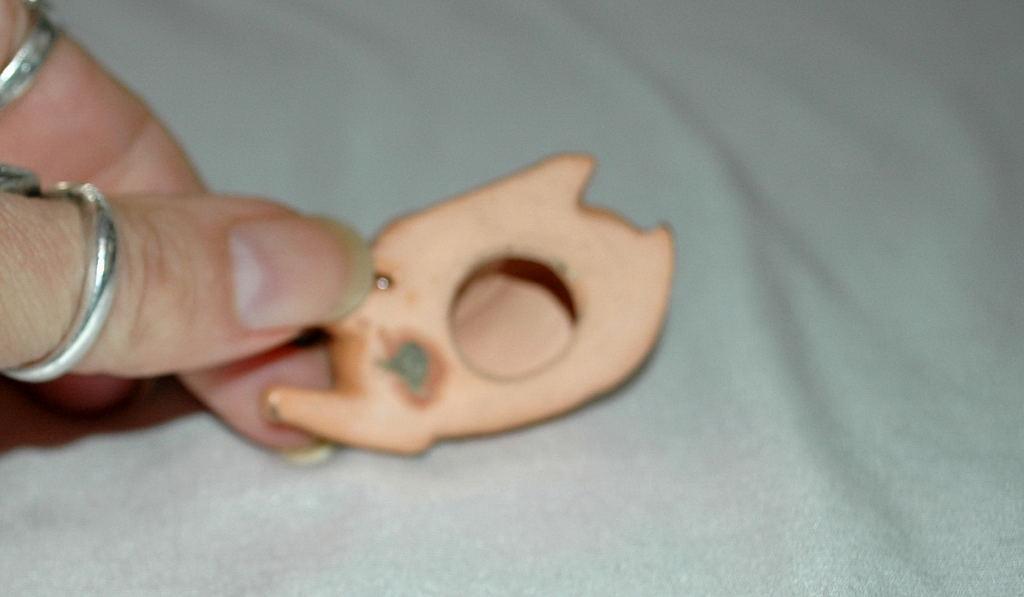 Small Resting Fawn Pottery Figurine