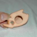 Small Resting Fawn Pottery Figurine
