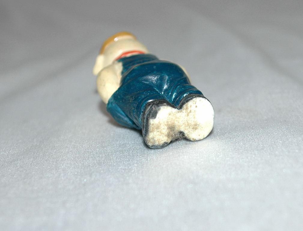 Small Overall Wearing Pig Figurine