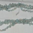 Aqua Marine Gemstone & Pearls Multi Strand Necklace