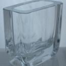 STROMBERGSHYTTAN HAND BLOWN CRYSTAL ENGRAVED SWAN VASE SWEDEN SCANDINAVIAN