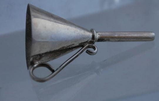 Sterling Silver Funnel for Perfume Bottle 4.1 grams