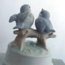 Otagiri made in Japan music box bird with Two Singing Birds and Flower