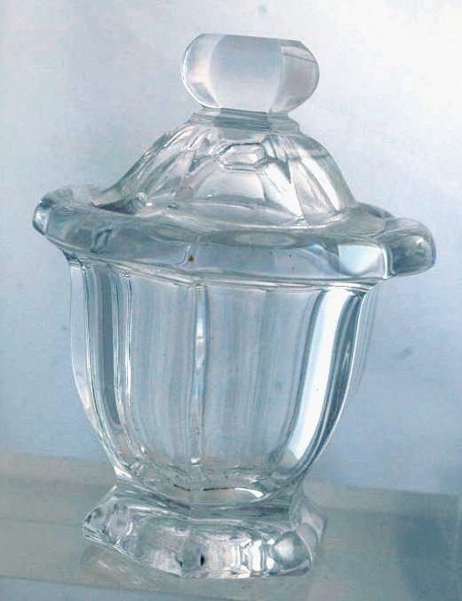 BACCARAT CRYSTAL COVERED MUSTARD JAR