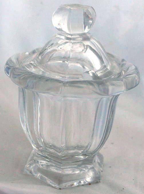 BACCARAT CRYSTAL COVERED MUSTARD JAR