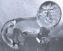 Bertil Vallen for Kosta Boda of Sweden Crystal Glass Lion