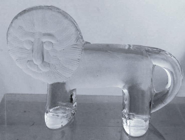 Bertil Vallen for Kosta Boda of Sweden Crystal Glass Lion