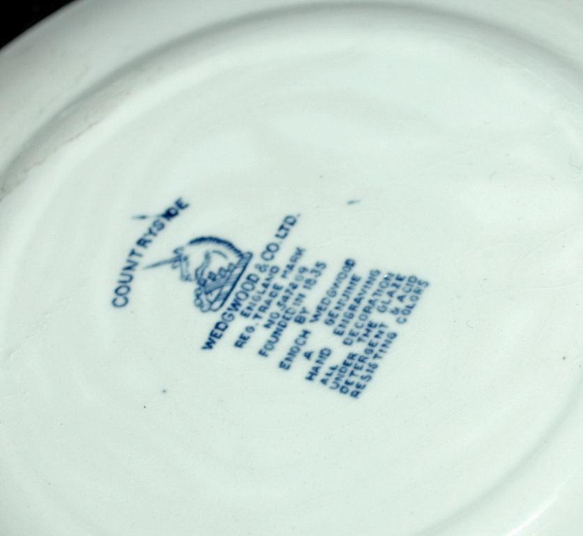 Wedgwood Countryside Tea cup Saucer and bread Plate.