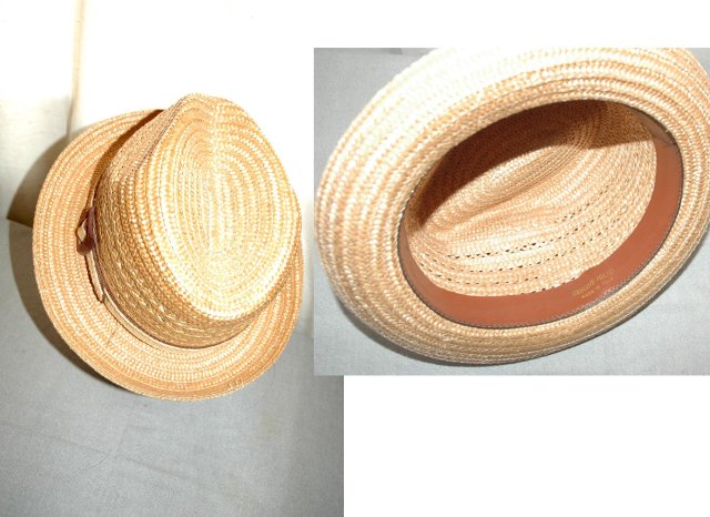 Genuine Milan Men's Fedora Hat Made in Italy sz 7