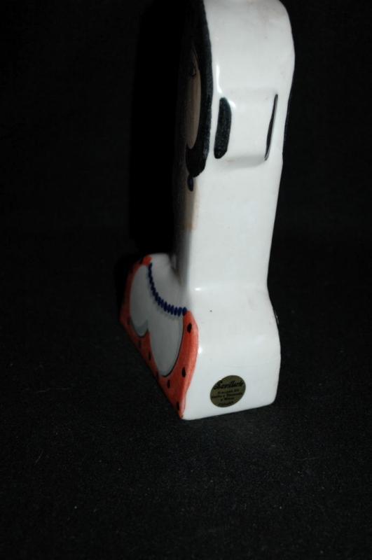 Botella Benlloch s. alg España mujer cubista ( Cubist Woman Bottle Vase from Algiers Spain)